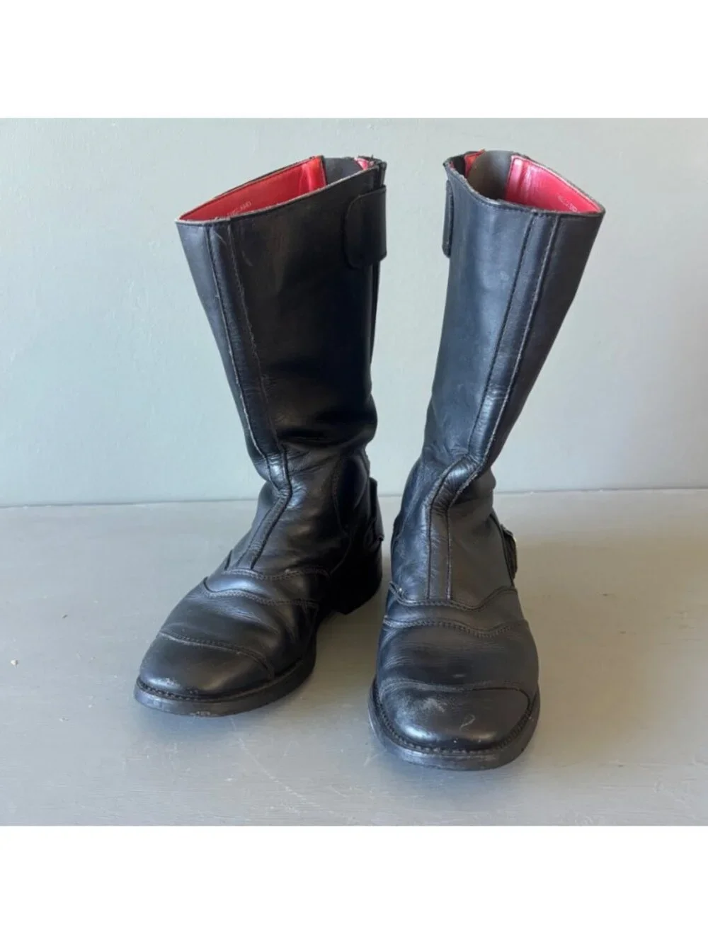 Vintage Lewis Leathers LL178 Motorway Boots Black Leather US Men 7 England Shoes